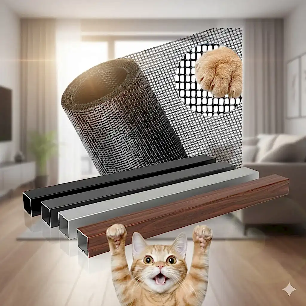 Ankara Paslanmaz Pet Kedi Sinekliği Tülü - Pençeye Dayanıklı